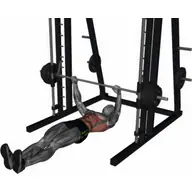 Inverted Rows On Smith Machine illustration